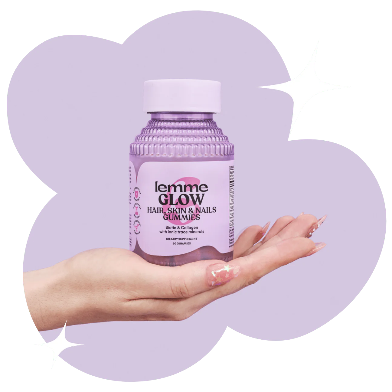 Lemme by Kourtney Kardashian Glow Hair, Skin & Nails Gummies