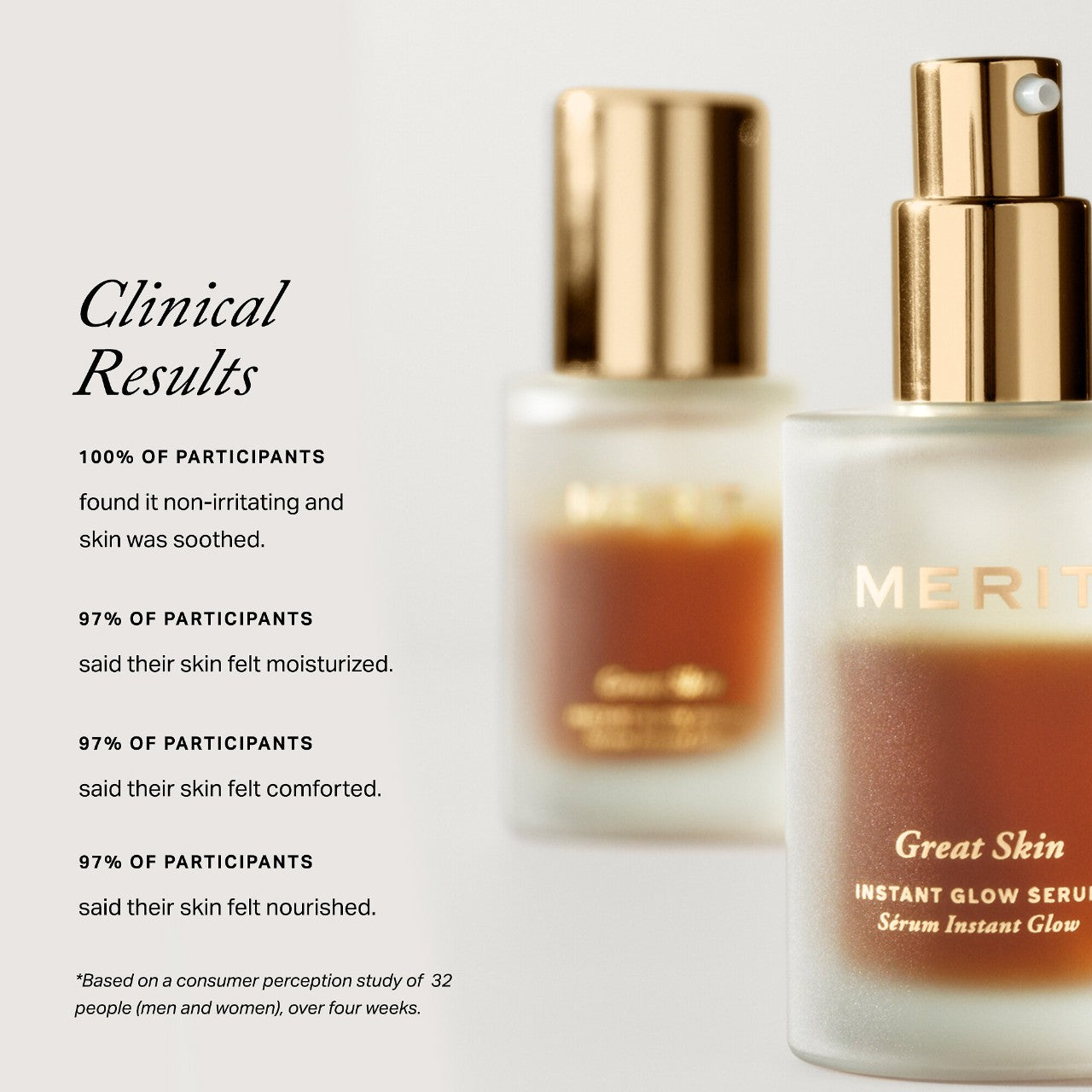 MERIT Great Skin Instant Glow Serum with Niacinamide and Hyaluronic Acid