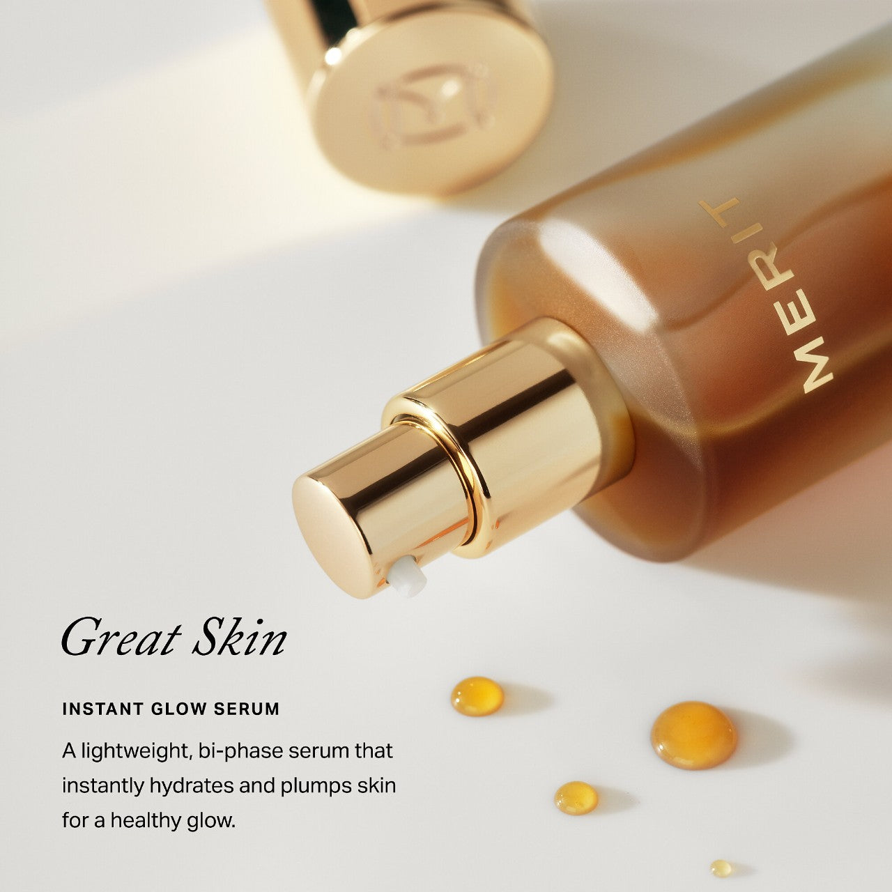 MERIT Great Skin Instant Glow Serum with Niacinamide and Hyaluronic Acid
