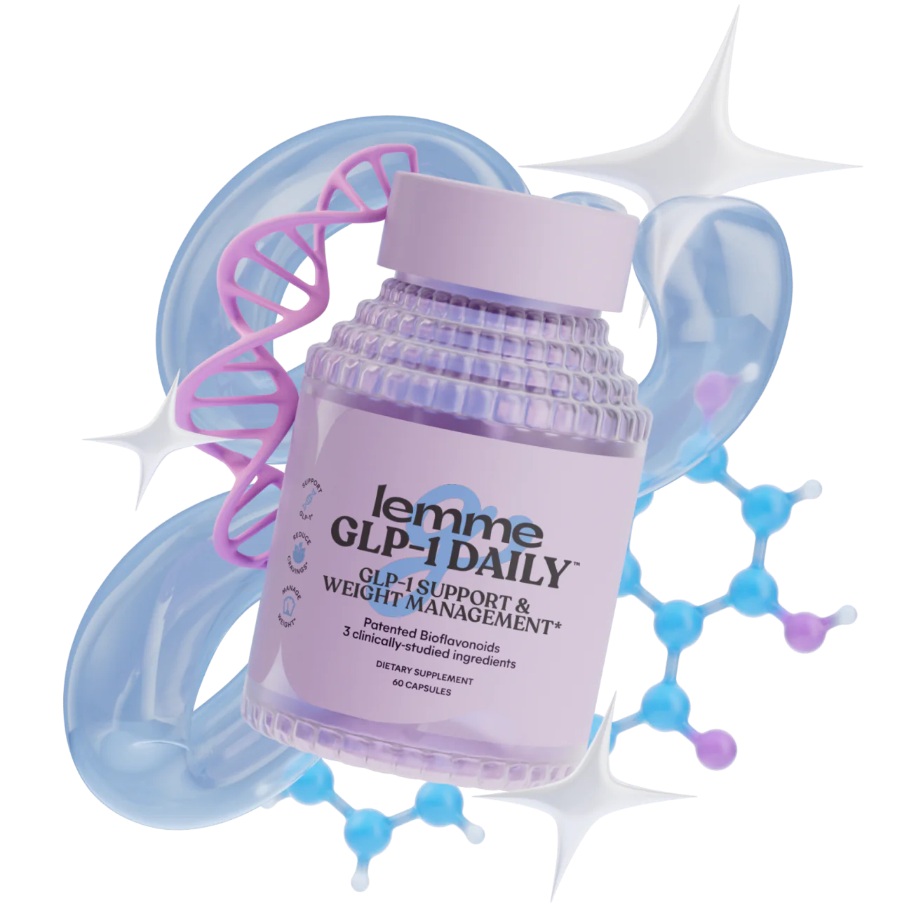 Lemme GLP-1 Daily Support Cravings & Weight Management Capsules