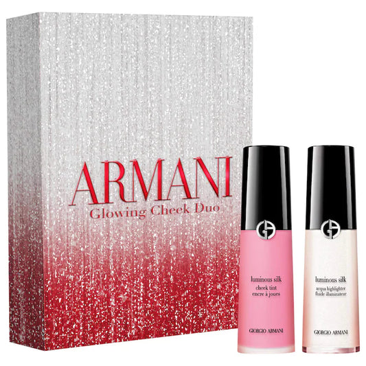Armani Beauty Glowing Cheek Liquid Blush & Highlighter Gift Set