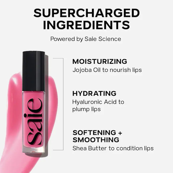 Saie Glossybounce™ High-Shine Hydrating Lip Gloss Oil