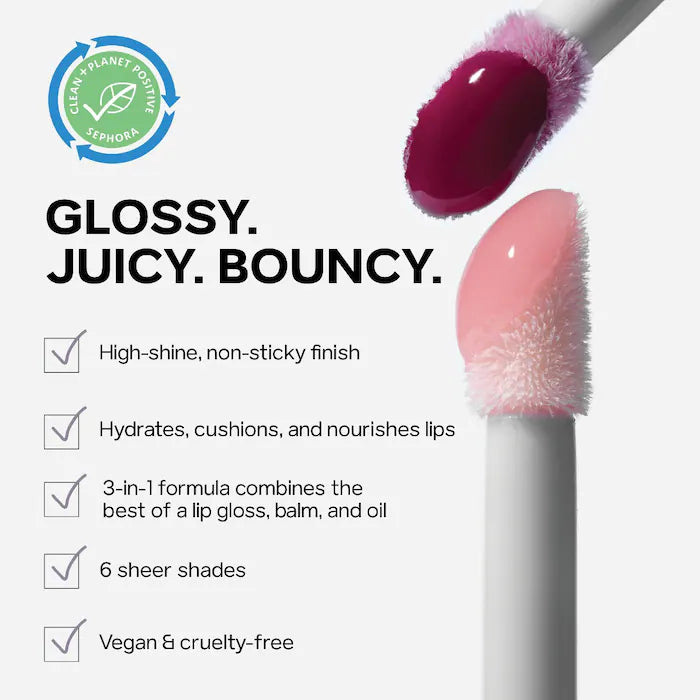 Saie Glossybounce™ High-Shine Hydrating Lip Gloss Oil