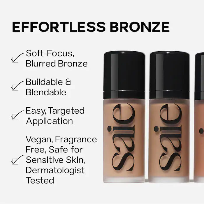 Saie Dew Bronze Soft-Focus Effortless Liquid Bronzer