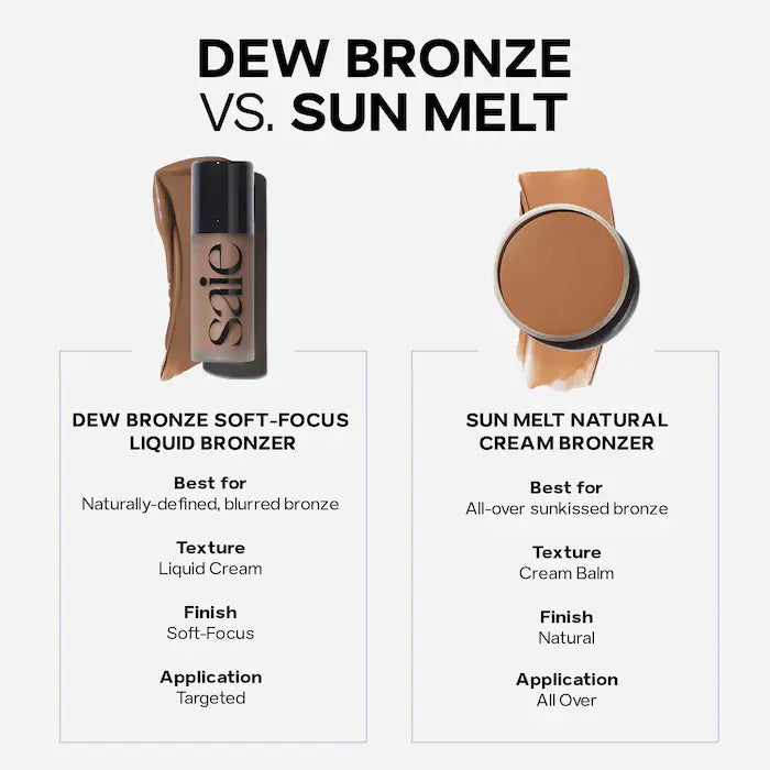 Saie Dew Bronze Soft-Focus Effortless Liquid Bronzer