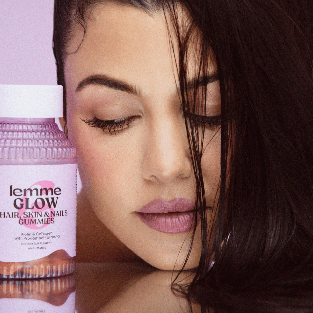 Lemme by Kourtney Kardashian Glow  Hair, Skin & Nails Gummies