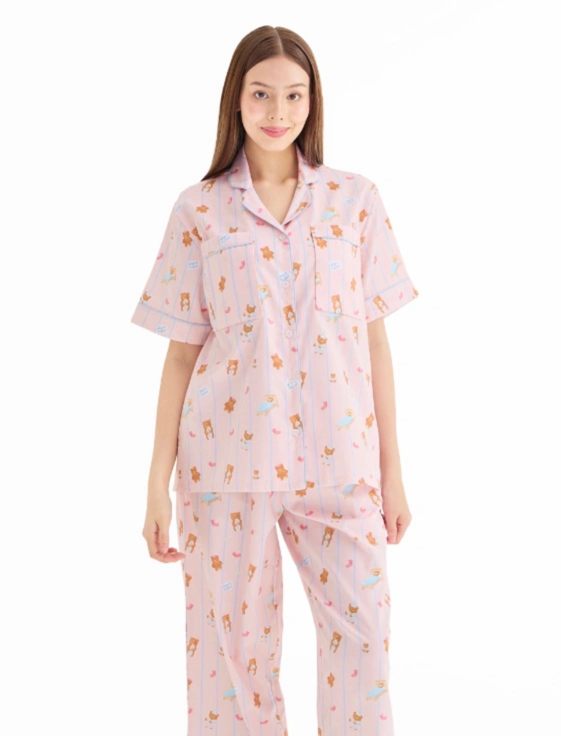 SliptoSleep Teddy Family Pants Set