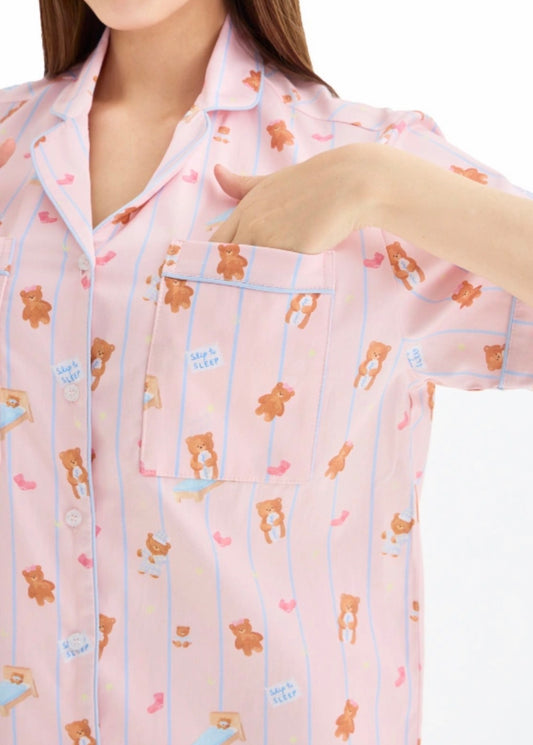 SliptoSleep Teddy Family Pants Set