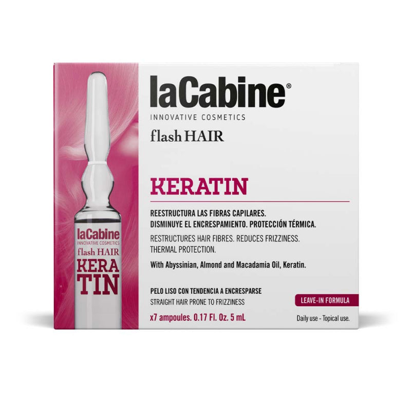 La Cabine Flash Hair Keratin Ampoules 7 x 5 mL