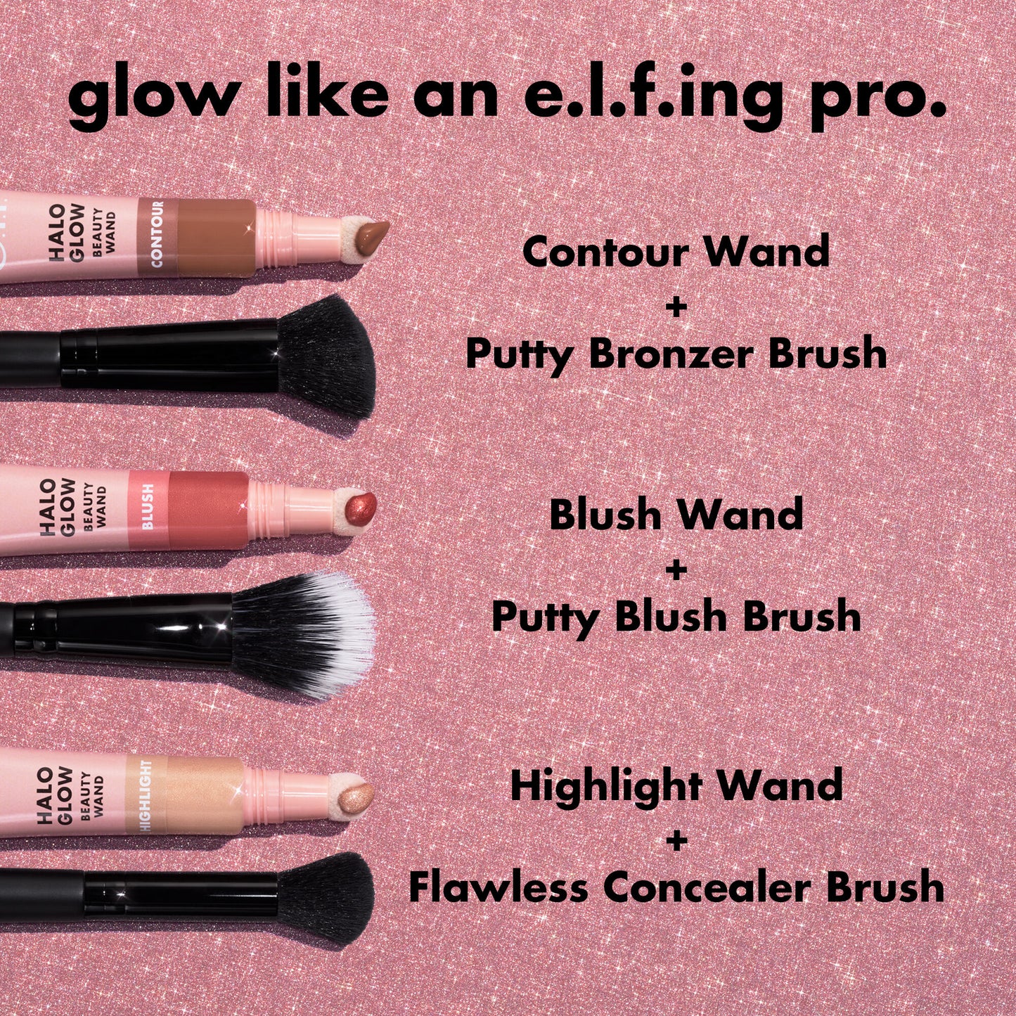 E.L.F. Cosmetics Halo Glow Liquid Highlight Beauty Wand