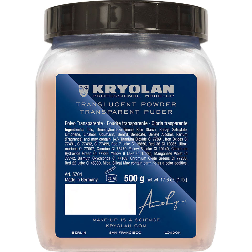 PRE ORDER Kryolan Translucent Powder