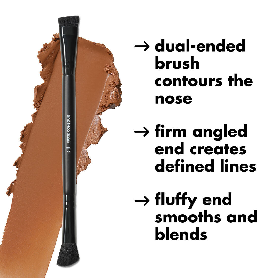 E.L.F. Cosmetics Dual-ended nose contour Brush