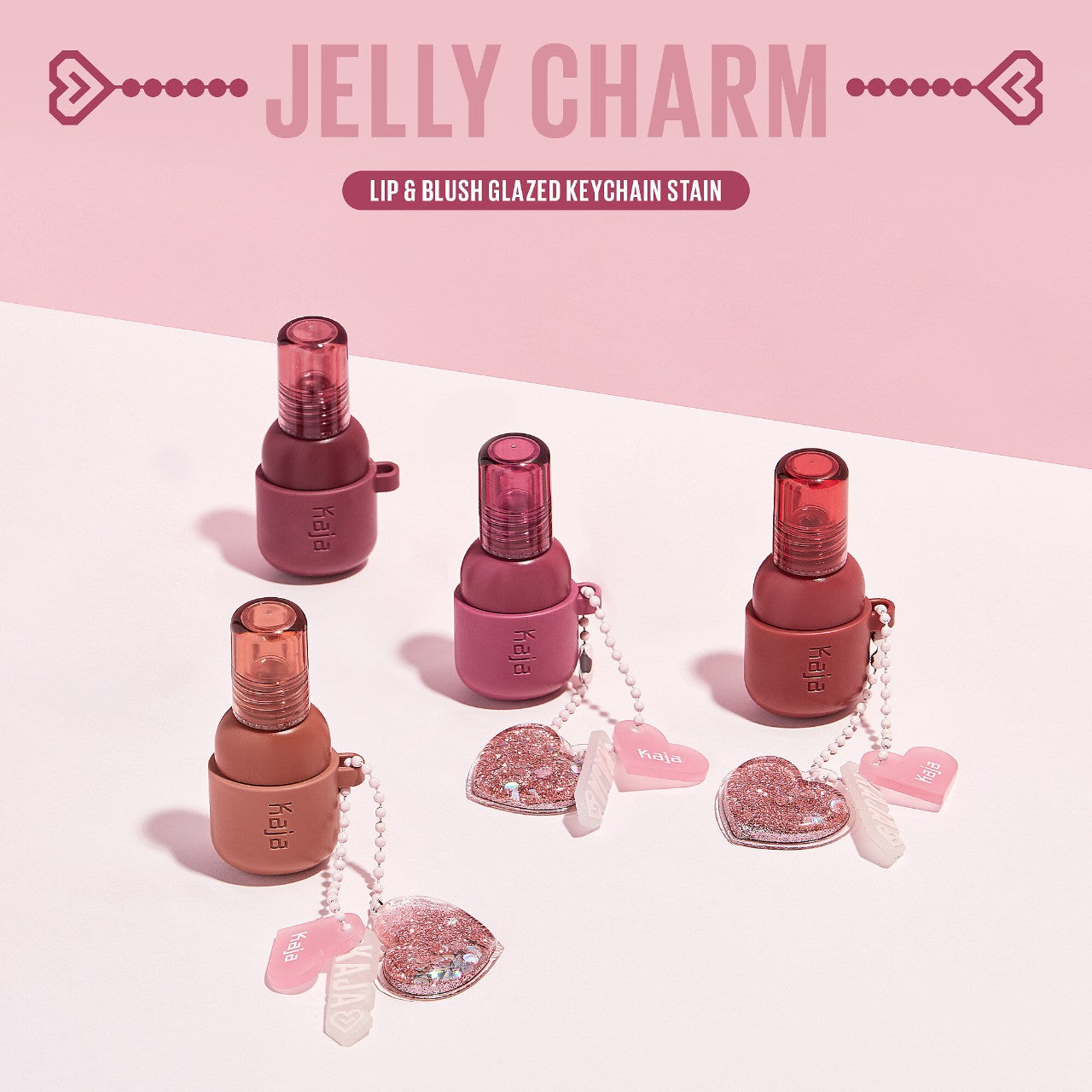 PRE ORDER Kaja Jelly Charm Glazed Lip Stain & Blush With Keychain