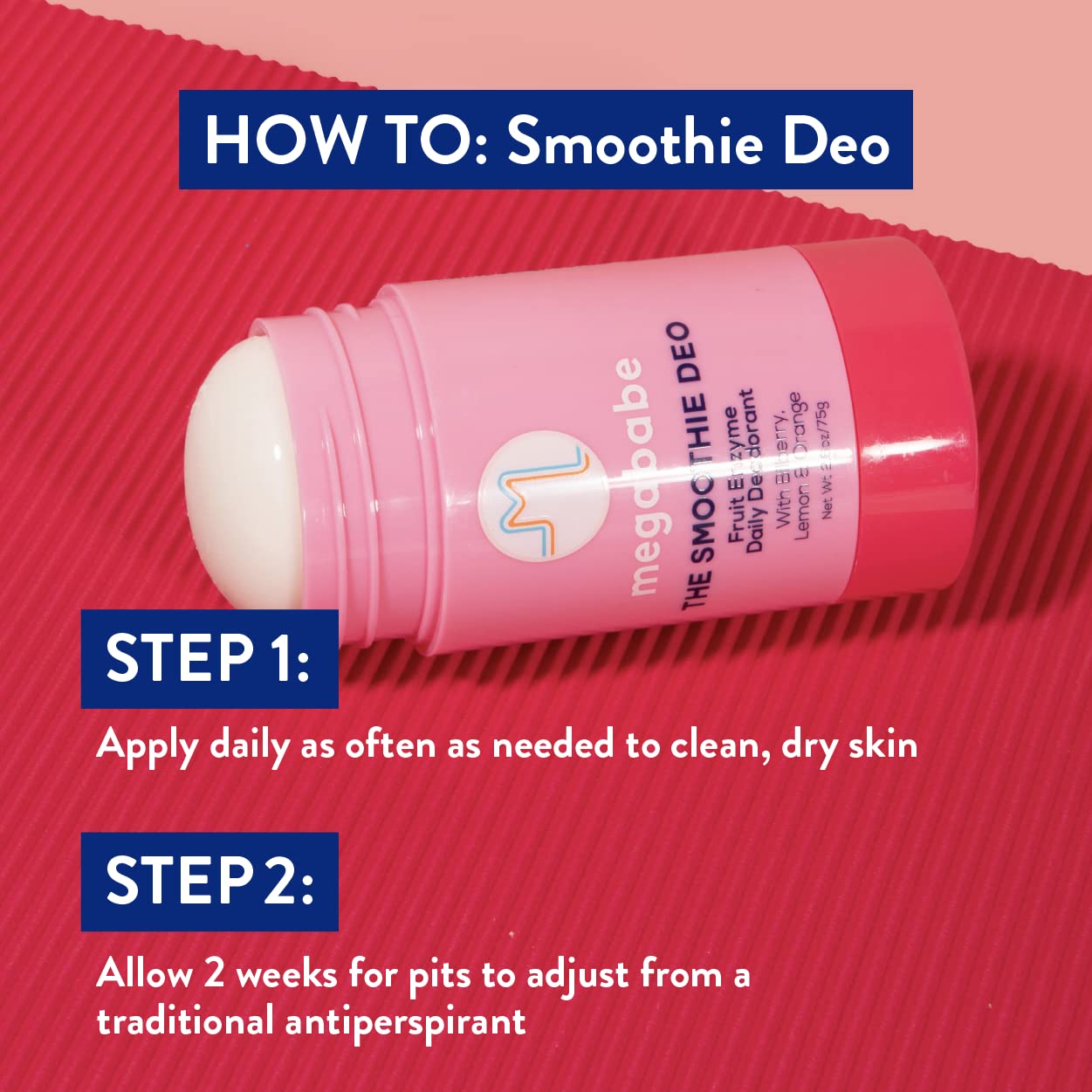 Megababe The Smoothie Deo Fruit Enzyme Daily Deodorant