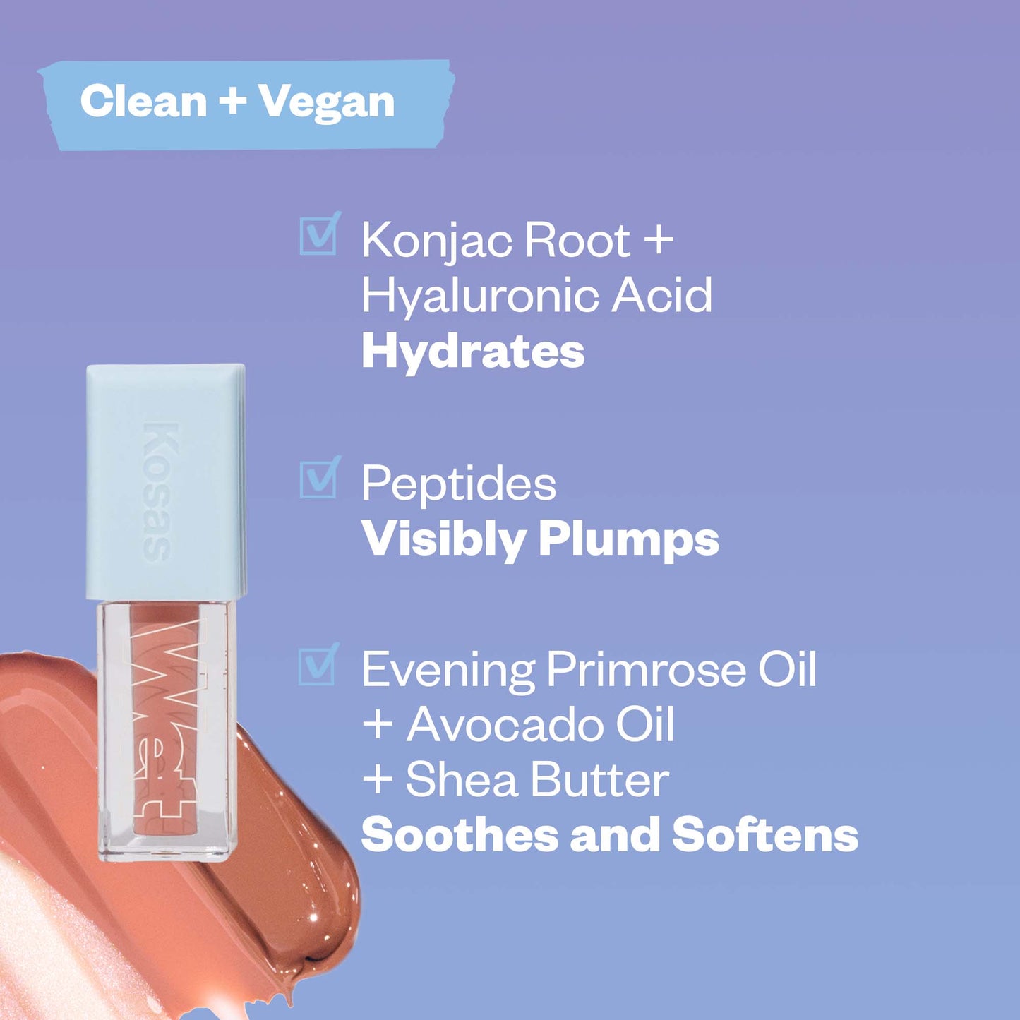 PRE ORDER Kosas Wet Lip Oil Plumping Treatment Gloss