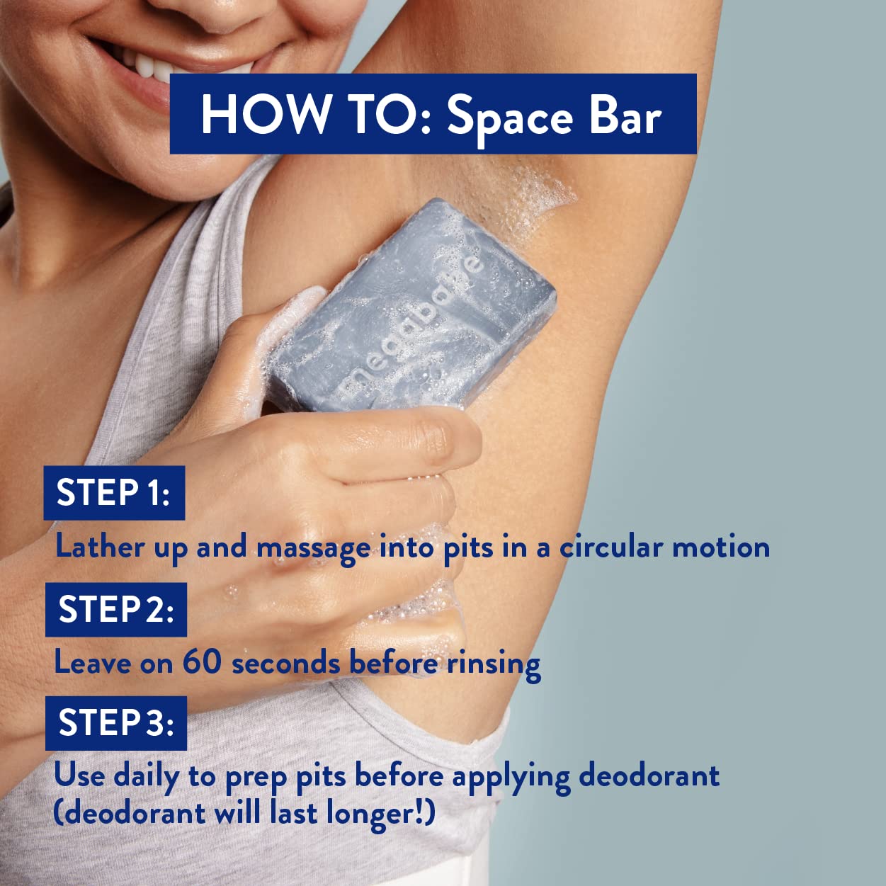 Megababe Space Bar Detoxifying Charcoal Underarm Bar