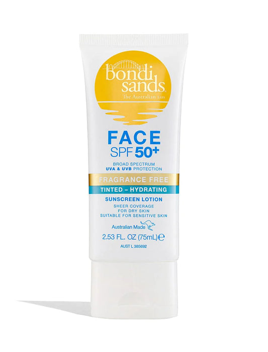 Bondi Sands SPF 50+ Fragrance Free Tinted Face Lotion 75ml