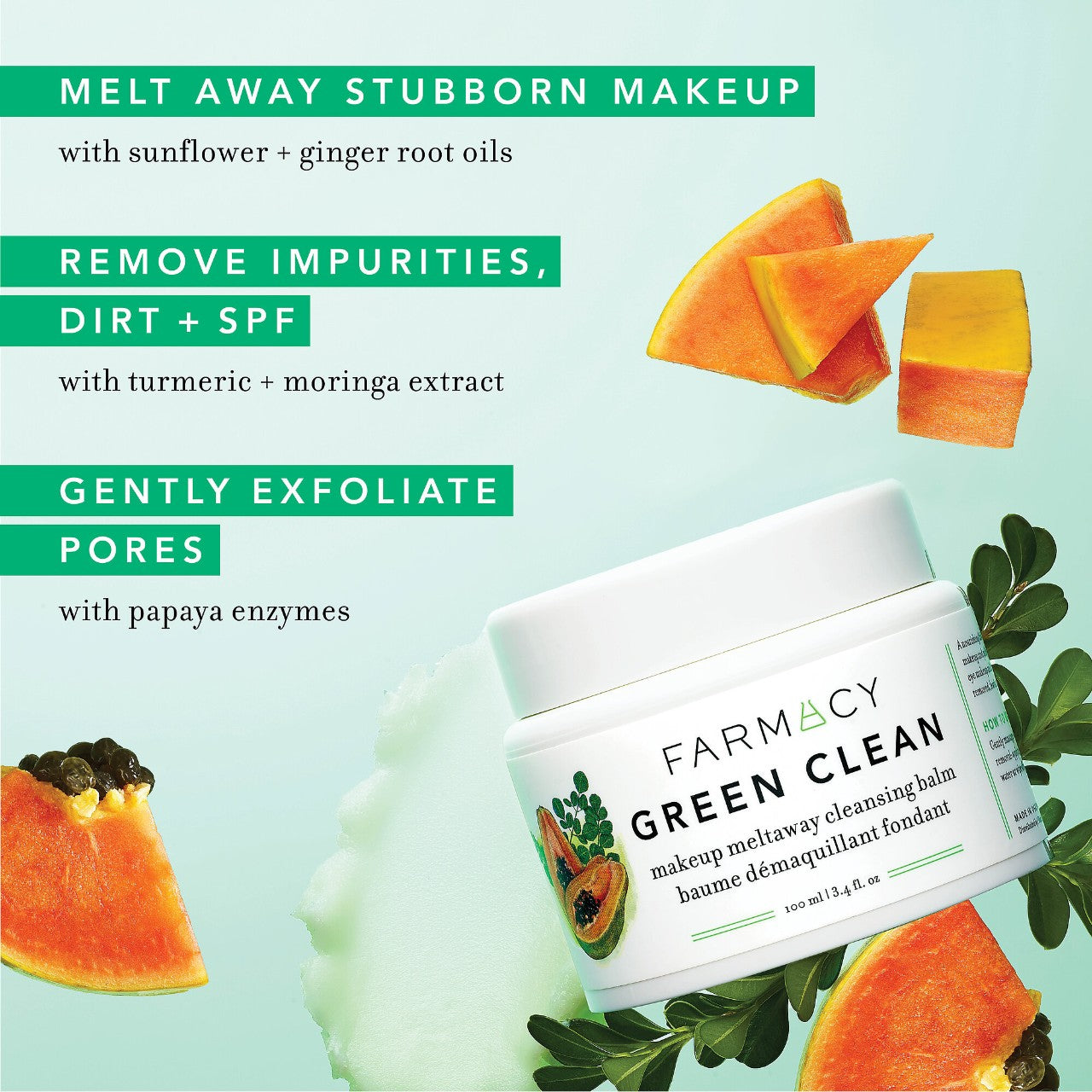 Farmacy Green Clean Makeup Removing Cleansing Balm