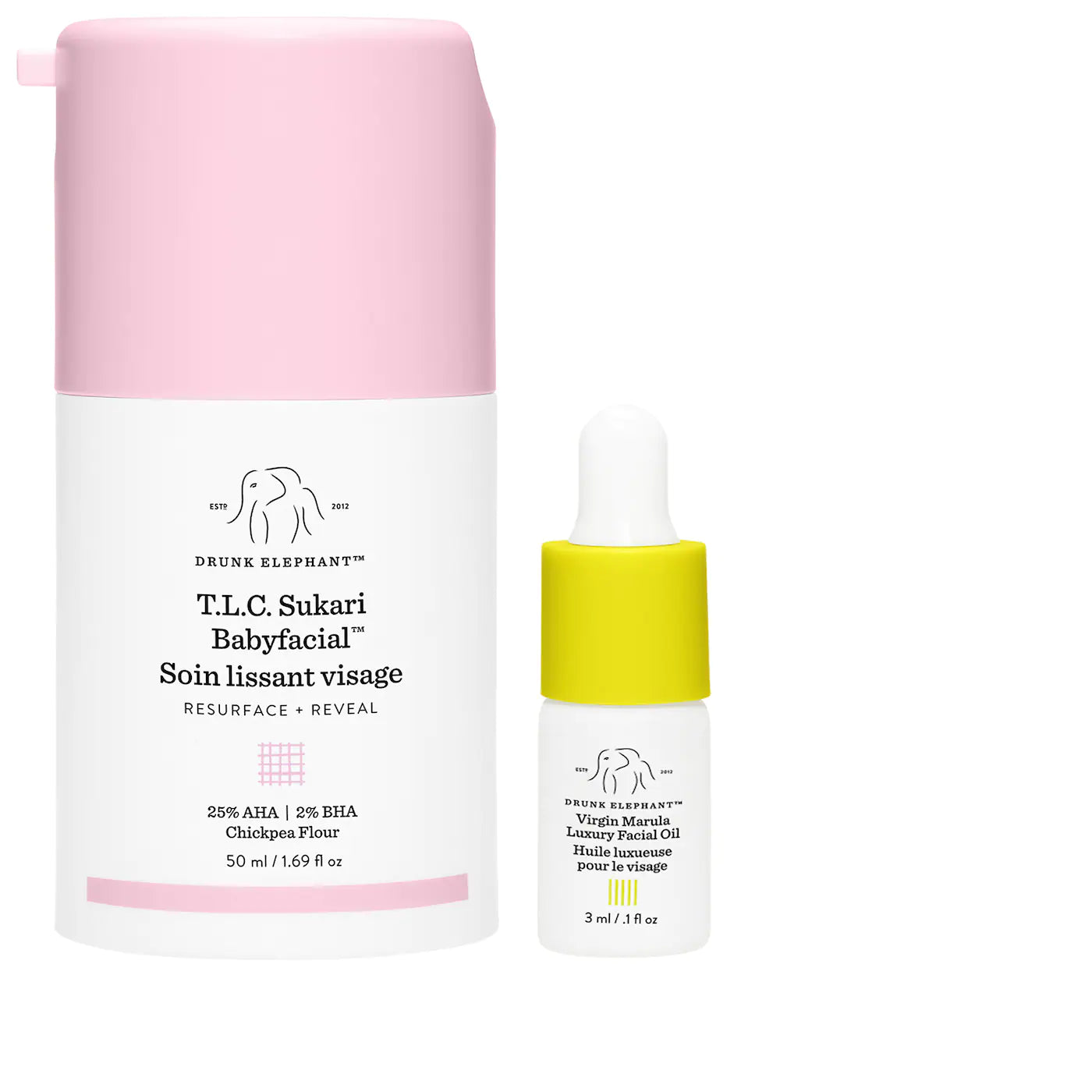 PRE ORDER Drunk Elephant T.L.C. Sukari Babyfacial™ AHA + BHA Mask