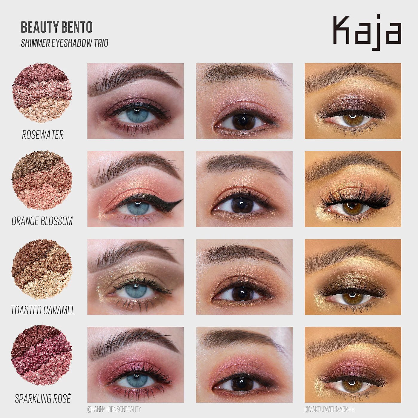 PRE ORDER Kaja Eye Bento Bouncy Eyeshadow Trio