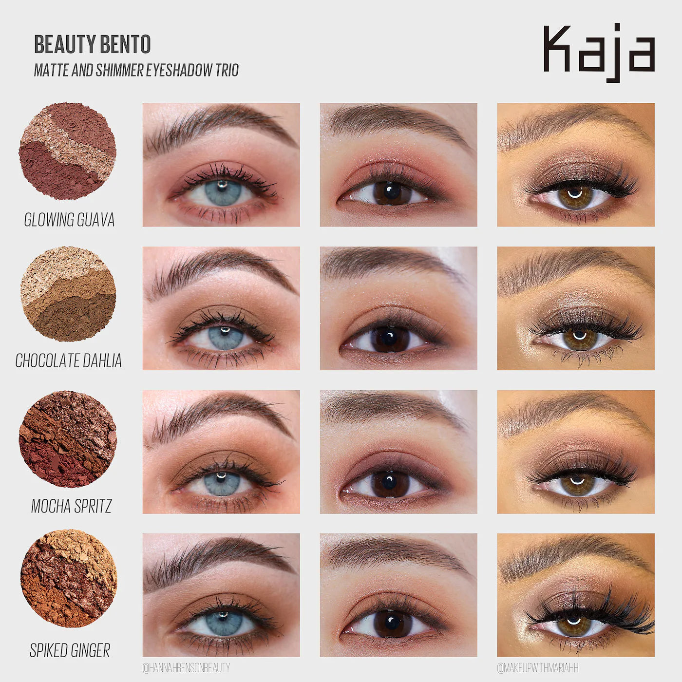 PRE ORDER Kaja Eye Bento Bouncy Eyeshadow Trio