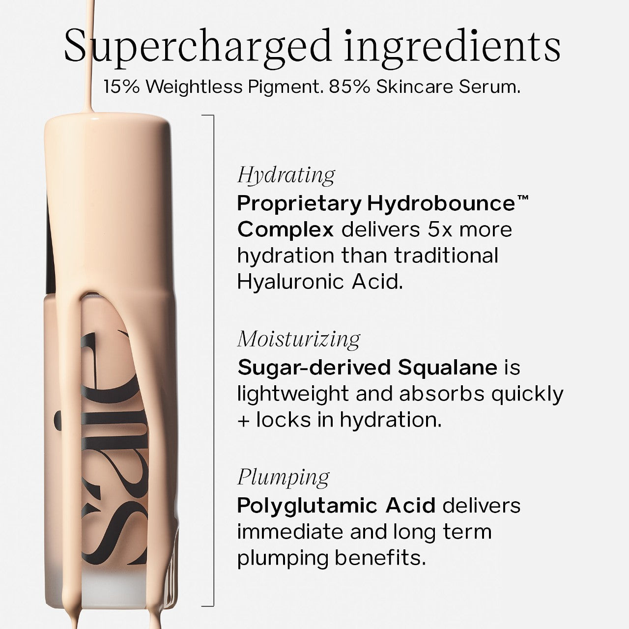 PRE ORDER Saie Glowy Super Skin Lightweight Hydrobounce™  Serum Foundation